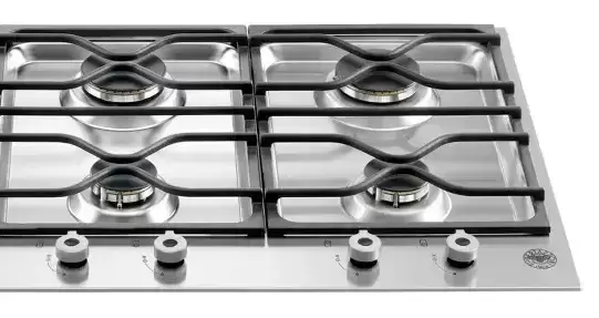 Газовая варочная панель шириной 90см, 5 конфорок, включая двойной WOK Bertazzoni PM365S0X