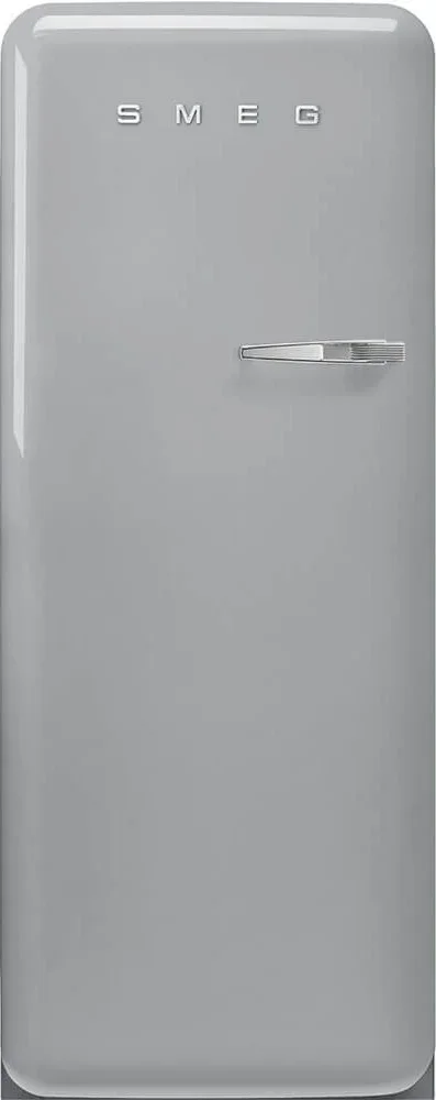 SMEG FAB28LSV6 Отдельностоящий однодверный холодильник, стиль 50-х годов, 60 см,серебристый, петли с