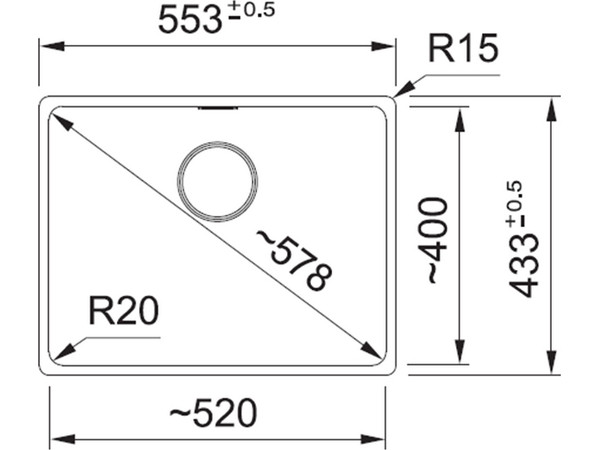 Мойка MRG 110-52 Серый камень вент-автомат