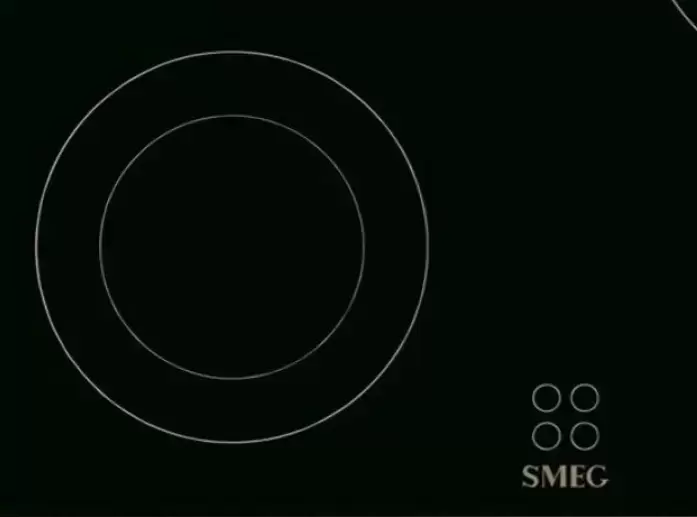 SMEG P864PO Стеклокерамическая варочная панель,60 см, кремовая, фурнитура латунная