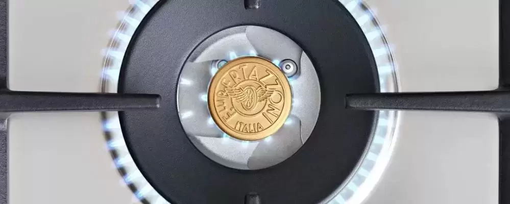 Газовая варочная панель шириной 60см, 4 конфорки, включая WOK Bertazzoni P604LPROX